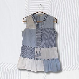 Vineyard Vines Blue and White Striped Top